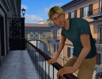 Haz click en la imagen para agrandarla George, un turista en Roma.